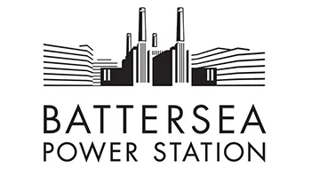 Battersea powerstation logo black and white