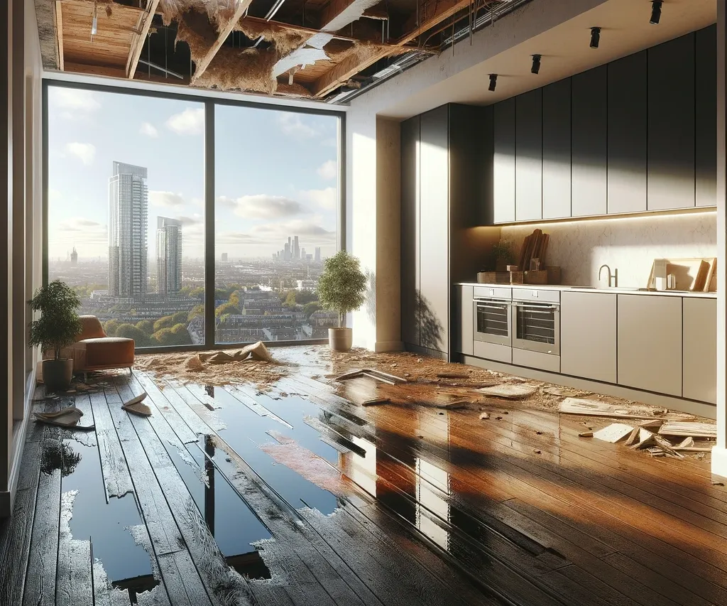 Flooded Apartment in London